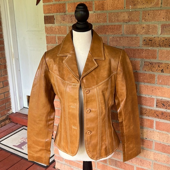 Wilsons Leather Jackets & Blazers - Light brown leather jacket from Wilson’s leather a size small